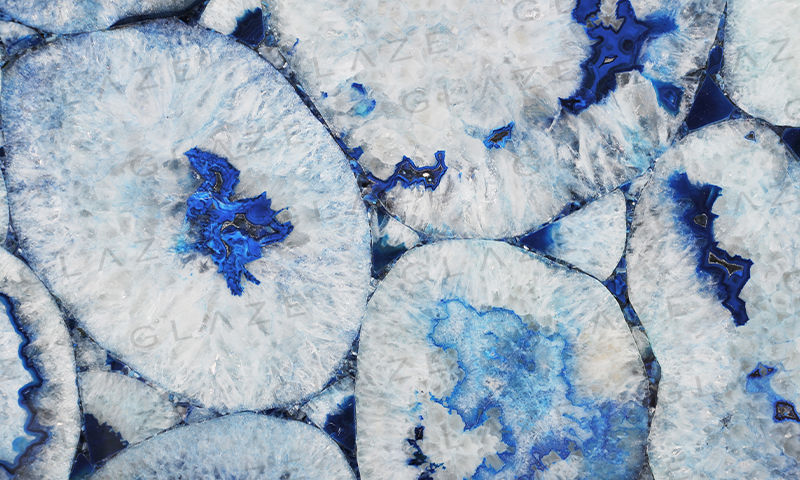 Precious Stone AGATE Blue Giant